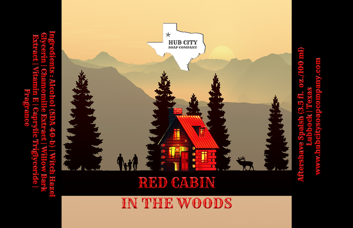 Red Cabin in the Woods Aftershave Splash - ***US Customers ONLY***